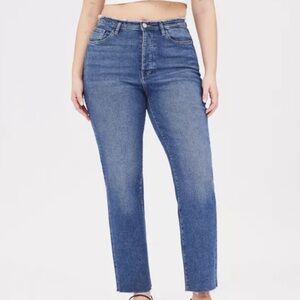 Warp + Weft Oak Oakland Straight Leg Jeans Stretchy Plus Size
